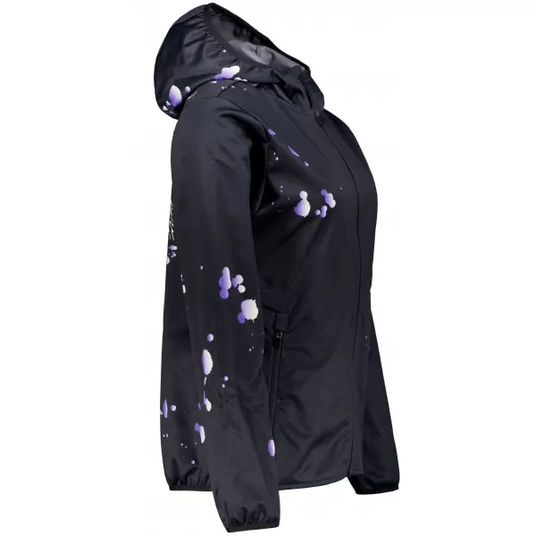  Dámska softshellová bunda premium ALTISPORT VOJ/ALW077JACK01 ČIERNA/FIALOVÁ 