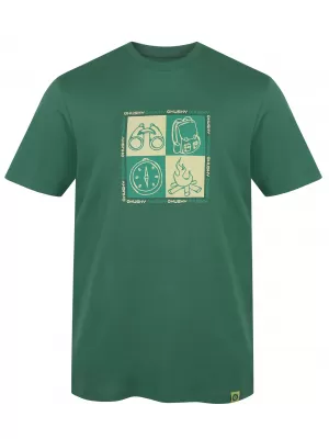 Pánske tričko HUSKY TEE SQUARE M GREEN