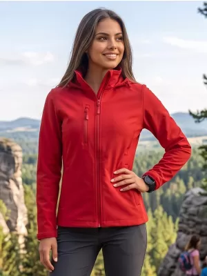 Dámska softshellová bunda ALTISPORT NoPrint NP/ALW945 ČERVENÁ