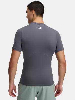 Pánske tričko UNDER ARMOUR HG ARMOUR COMP SS 1361518-025 ŠEDÁ