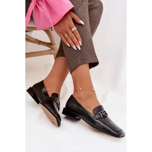  Dámske mokasíny D&A CR61-3125 BLACK 