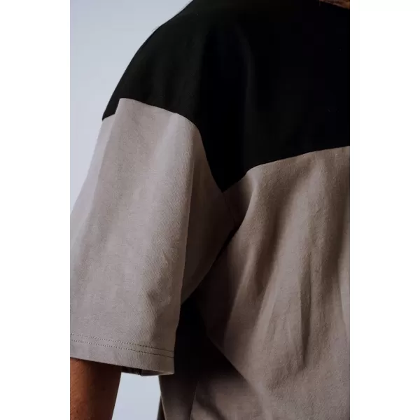  Oversized tričko POWER 898 LIGHT BROWN ASH Nebbia 