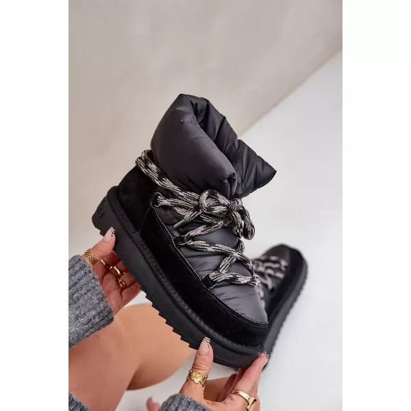  Dámske snehule D.FRANKLIN DFSH375003 BLACK 