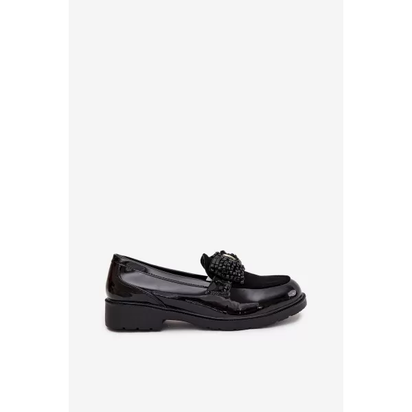  Dámske mokasíny D&A HY51-319 BLACK 