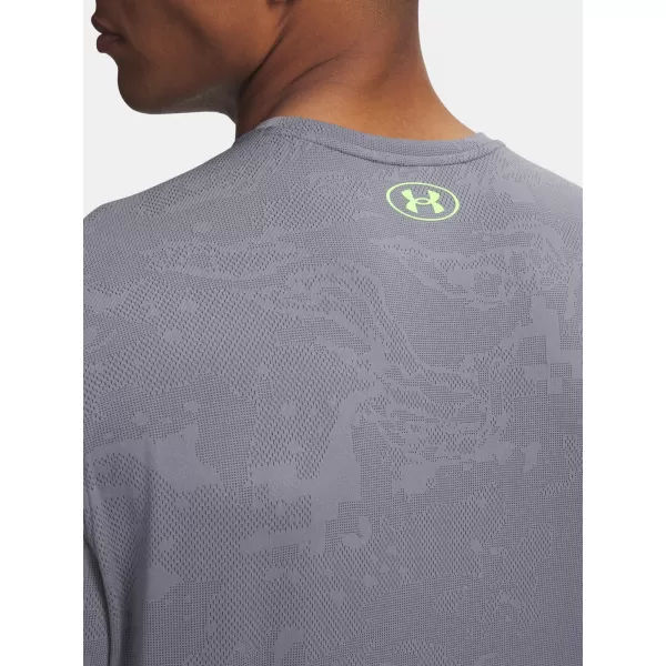  Pánske tričko UNDER ARMOUR UA TECH VENT JACQUARD SS 1377052-025 SIVÁ 
