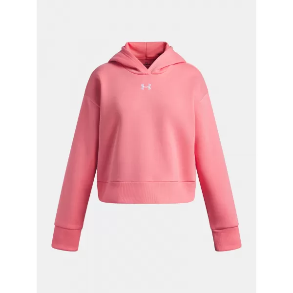  Dievčenská mikina UNDER ARMOUR UA RIVAL FLEECE HOODIE 1379517-600 RUŽOVÁ 