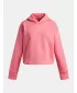 Dievčenská mikina UNDER ARMOUR UA RIVAL FLEECE HOODIE 1379517-600 RUŽOVÁ