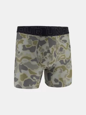 Pánske boxerky UNDER ARMOUR UA PERFORMANCE TECH - PRINT 6IN - 1PK 1383875-069 TITÁN