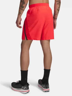 Pánske kraťasy UNDER ARMOUR UA LAUNCH 7'' SHORTS 1382620-714 ČERVENÁ
