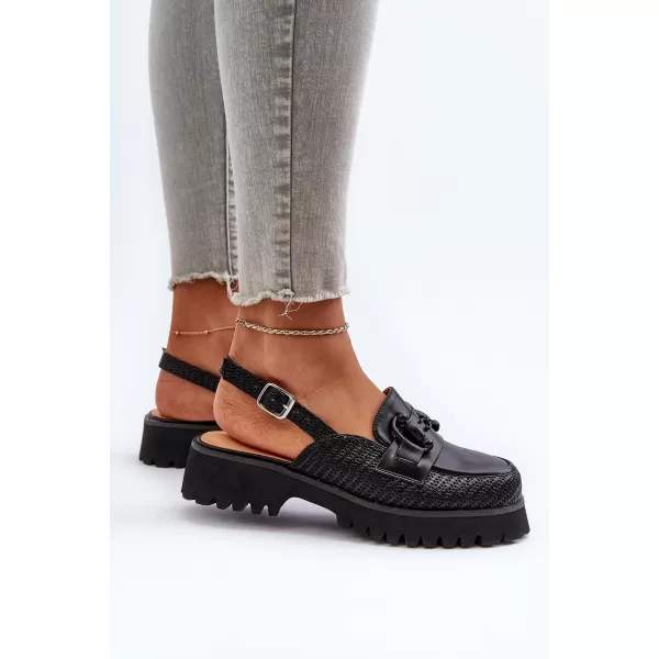  Dámske sandále D&A MR38-656 BLACK 