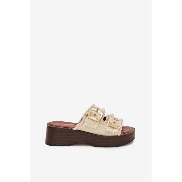  Dámske šľapky BOTO RENELISSE 41325 BEIGE 