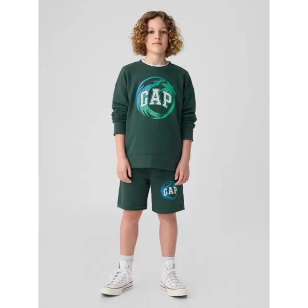  Detská mikina GAP LOGO SWEATSHIRT 406762-01 MOORES GREEN 