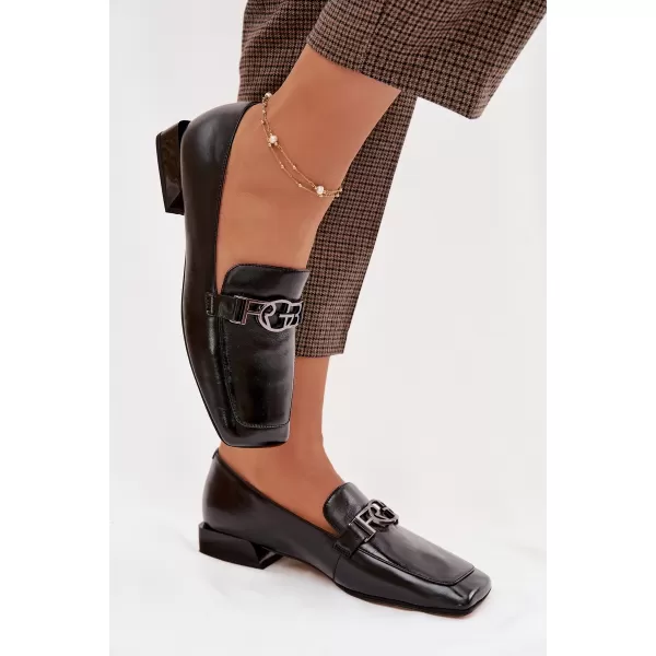  Dámske mokasíny D&A CR61-3125 BLACK 