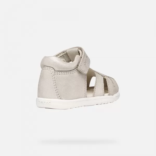  Dievčatá prvé kroky GEOX SANDAL MACCHIA B654WA0MAEWC0262 ŠEDÁ 