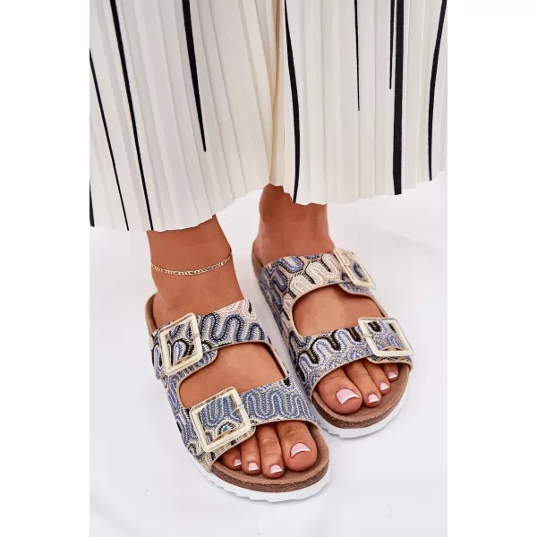  Dámske šľapky S.BARSKI RB51-006 BEIGE 