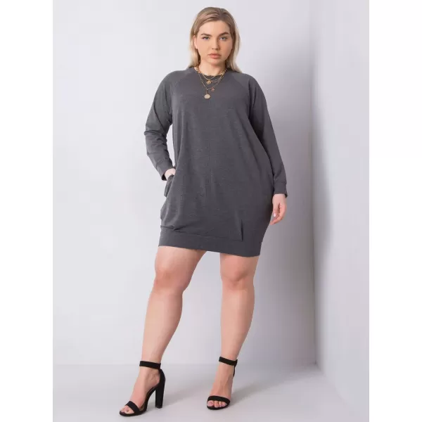  Dámske šaty BASIC FEEL GOOD RV-SK-6296.99 DARK GREY 