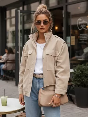 Dámska bunda DSTREET TY5653 BÉŽOVÁ