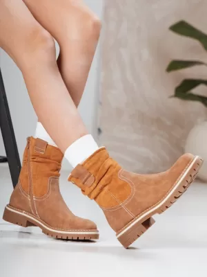 Dámske topánky DSTREET ZY1278 KARAMEL