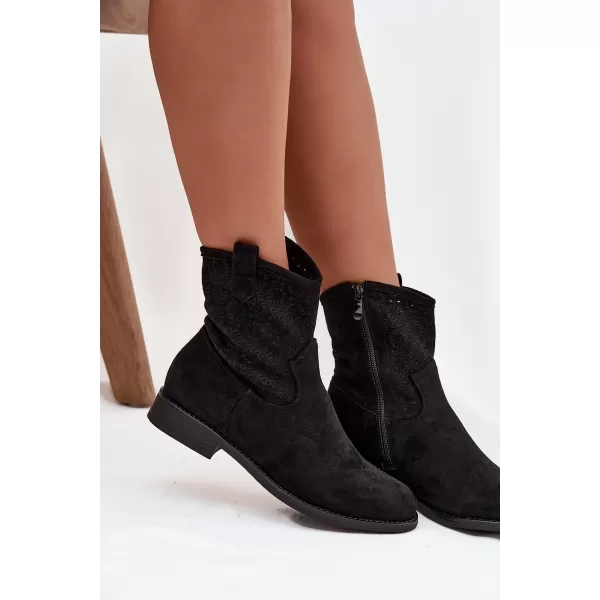  Dámske topánky S.BARSKI HY52-530 BLACK 