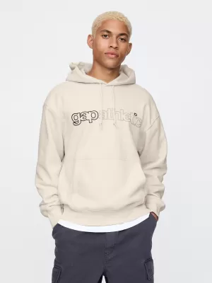 Pánska mikina GAP LOGO HOODIE PULLOVER 646080-01 CARLS STONE