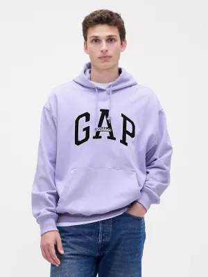 Pánska mikina GAP LOGO PULLOVER HOODIE 781237-02 ORCHID