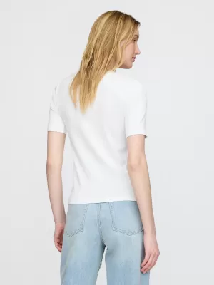 Dámske tričko GAP MODAL CREW TEE 679172-01 FRESH WHITE