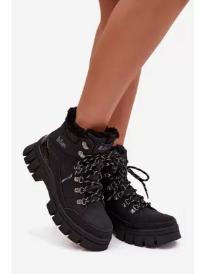 Dámske zimné topánky LEE COOPER LCJ-25-31-3911 BLACK