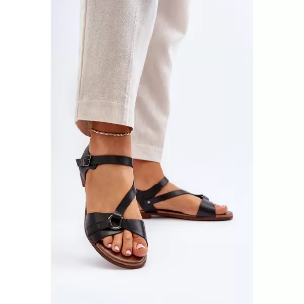  Dámske sandále ZAZOO 40182 BLACK 