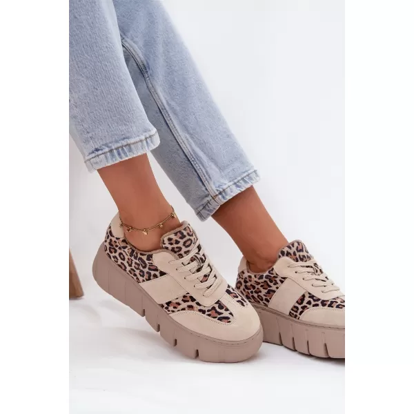  Dámske tenisky VINCEZA LEOPARDO BEIGE 