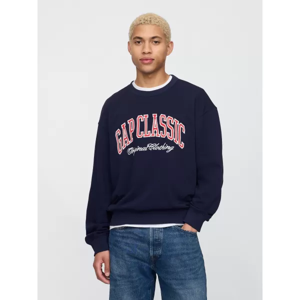  Pánska mikina GAP CLASSIC LOGO SWEATSHIRT 744748-01 NAVY UNIFORM 