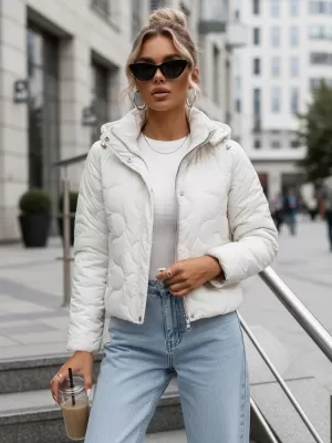Dámska bunda DSTREET TY3582 BIELA