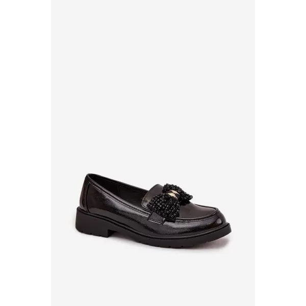  Dámske mokasíny D&A HY52-319A BLACK 