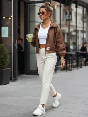 Dámska bunda DSTREET TY4234 KARAMELOVÁ