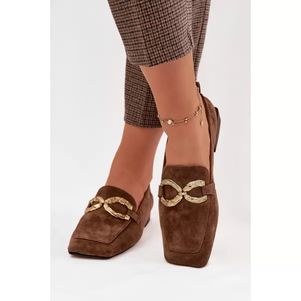  Dámske mokasíny D&A CR61-3115 BROWN 
