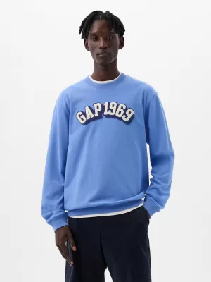 Pánska mikina GAP LOGO CREWNECK SWEATSHIRT 829103-07 CABANA BLUE