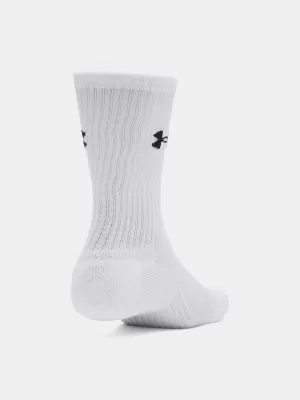 Ponožky UNDER ARMOUR PERFORMANCE COTTON 3P CRW 6009685-100 BIELA