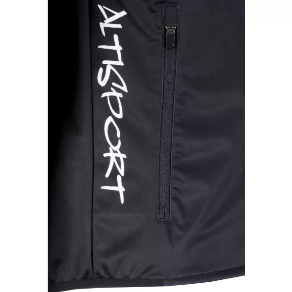  Pánska softshellová bunda premium ALTISPORT VOJ/ALM051JACK01 ŠEDOČIERNA 