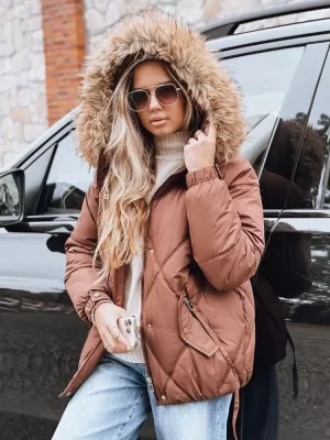 Dámska bunda DSTREET TY5231 HNEDÁ