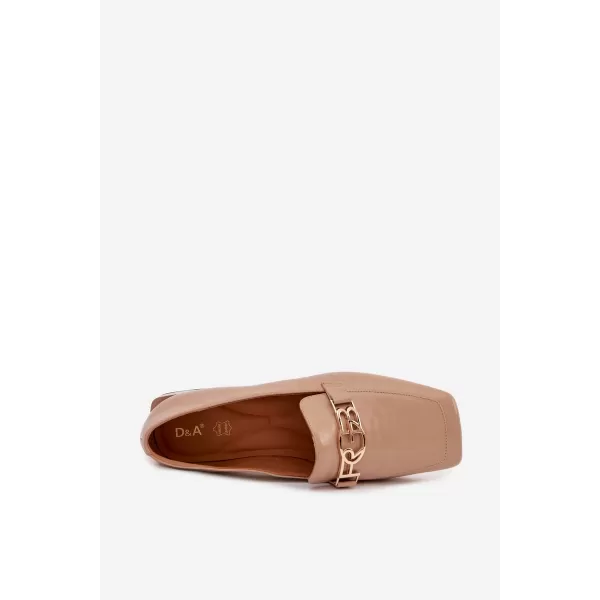  Dámske mokasíny D&A CR61-3125 BEIGE 