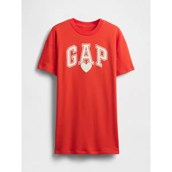  Detské šaty GAP LOGO DRESS 781767-00 POSTER RED 