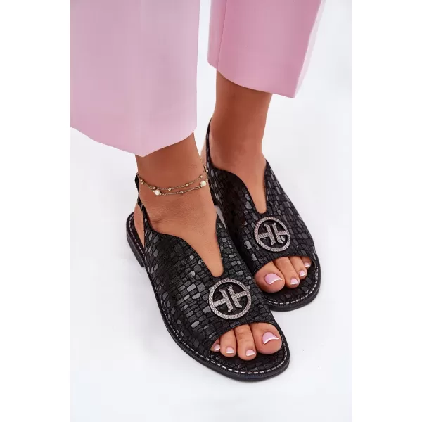  Dámske sandále S.BARSKI KV51-094 BLACK 
