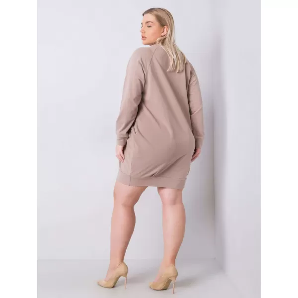  Dámske šaty BASIC FEEL GOOD RV-SK-6296.99 DARK BEIGE 