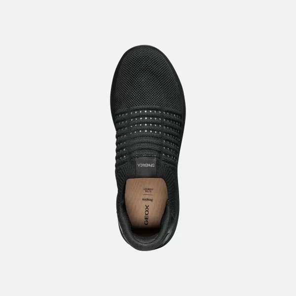  Dámske tenisky GEOX SPHERICA PLUS G012964 ČIERNA 