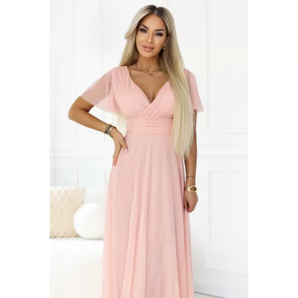  Dámske šaty NUMOCO 635-7 BROSKYŇOVÁ 
