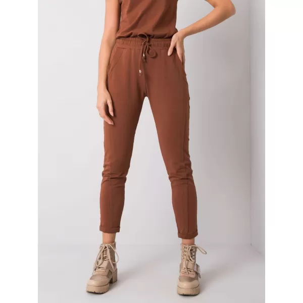 Dámske tepláky BASIC FEEL GOOD RV-DR-3589.07X DARK BROWN 