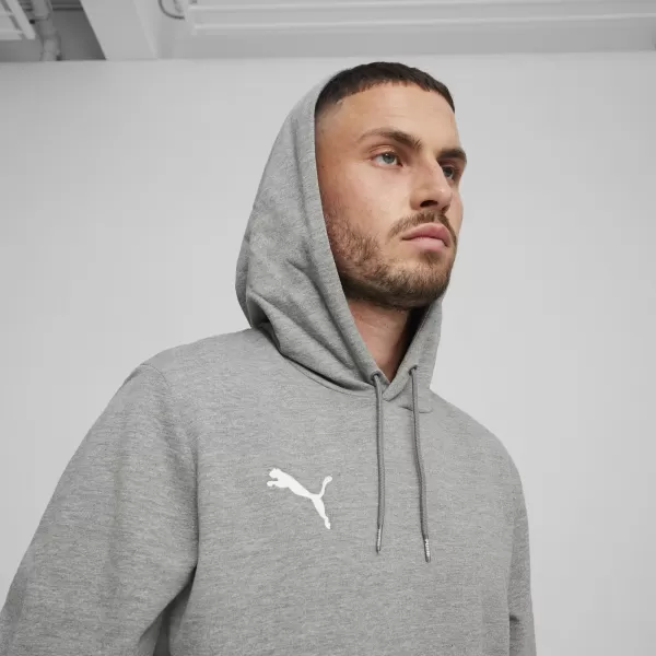  Pánska mikina PUMA TEAMGOAL CASUALS HOODY 658618_33 STREDNE ŠEDÁ VRES/BIELA 
