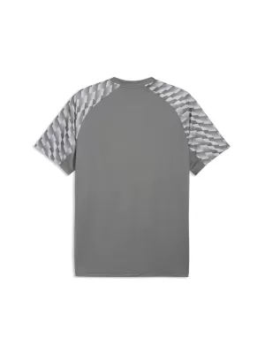 Pánske tričko PUMA TEAMLIGA26 JERSEY 659721_13 FLAT MEDIUM GRAY/ PLOCHÁ STREDNE ŠEDÁ/PUMA BIELA