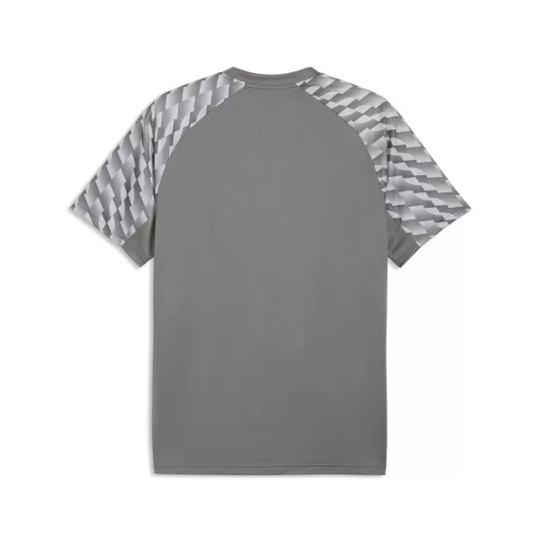  Pánske tričko PUMA TEAMLIGA26 JERSEY 659721_13 FLAT MEDIUM GRAY/ PLOCHÁ STREDNE ŠEDÁ/PUMA BIELA 