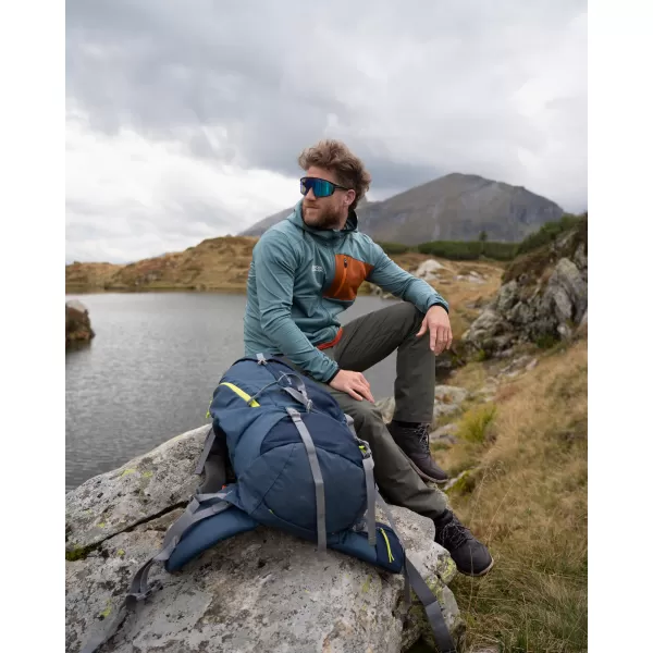  Pánska mikina powerfleece NORDBLANC BRACKEN NBWFM8286 TMAVO ZELENÁ 