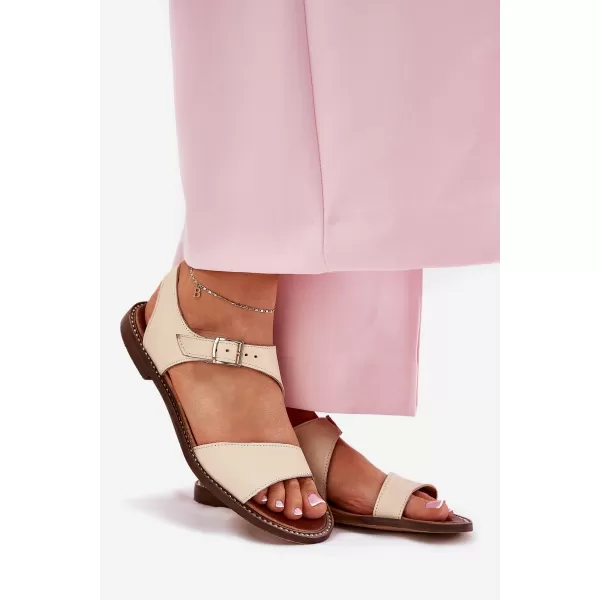  Dámske sandále ZAZOO 3014 BEIGE 